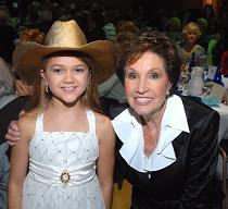 Alaina Wiley, the youngest member of R.O.P.E., at their annual dinner and show on October 8, 2009